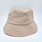Beige Denim Eimer Hut - Dogs & Wine Make Everything Fine
