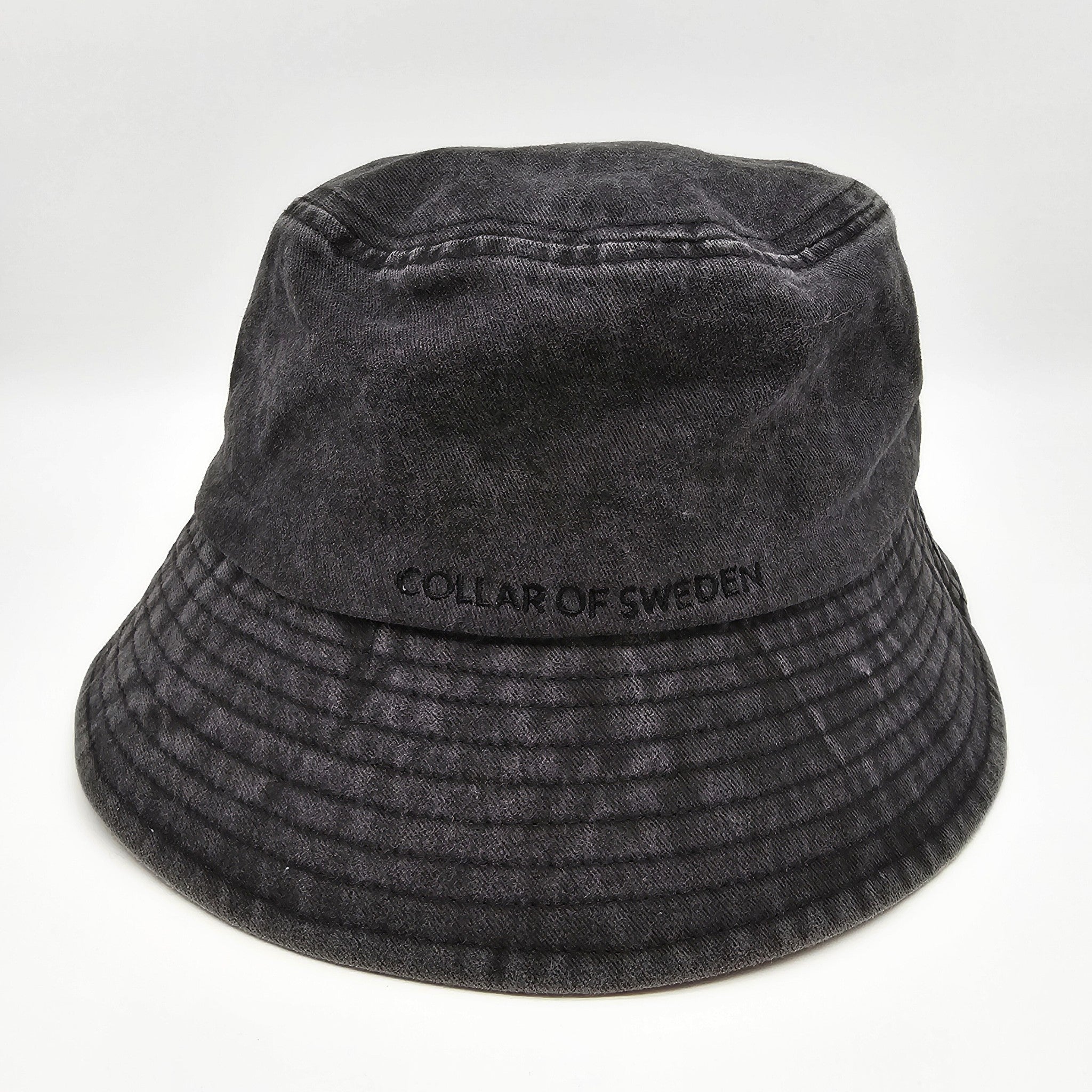 Schwarzer Denim-Eimerhut - Anti-Social Dog Owner