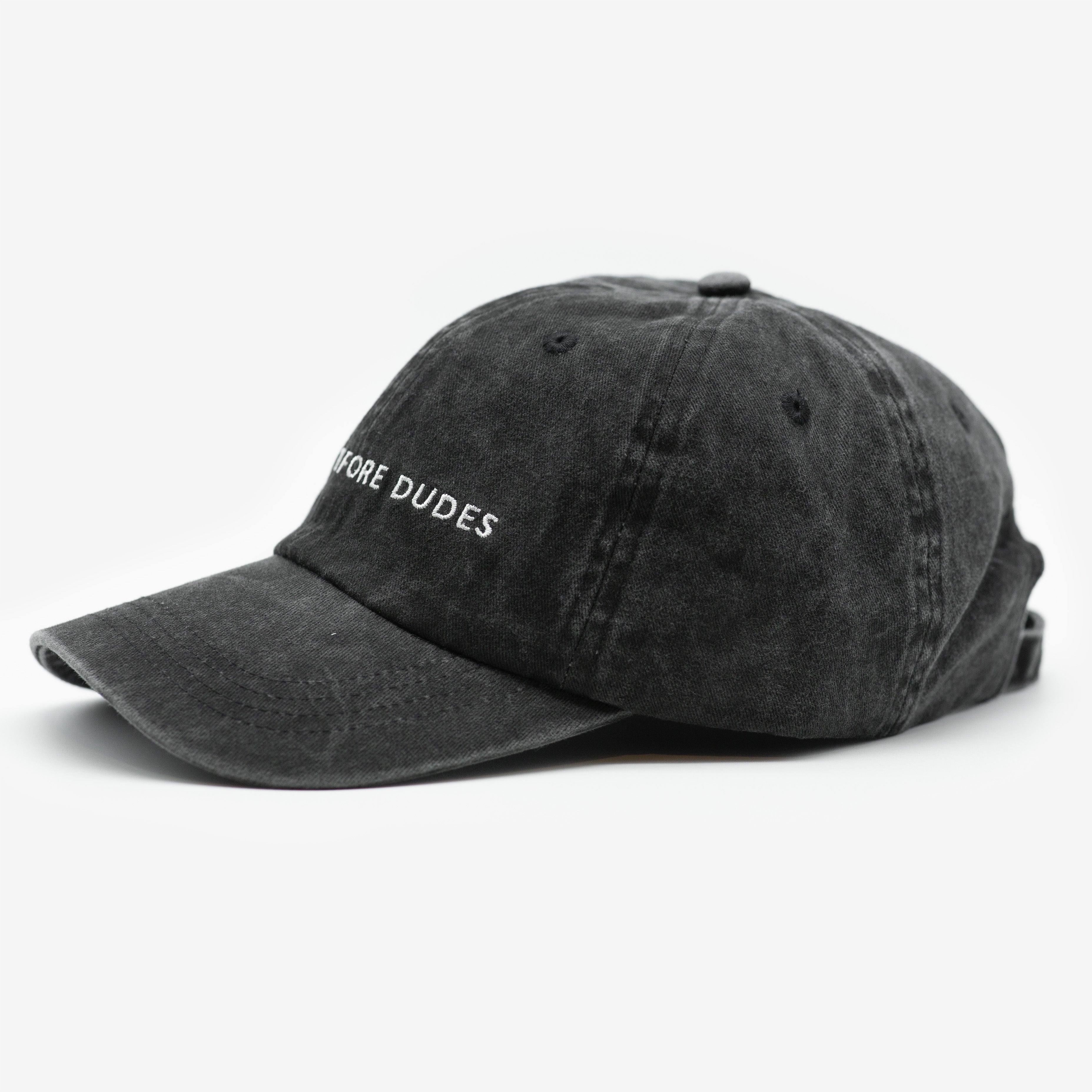 Schwarze Denim Cap - Dogs Before Dudes