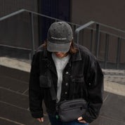 Schwarze Denim Cap - Dogs Before Dudes