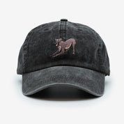 Schwarze Denim Cap - Windhund