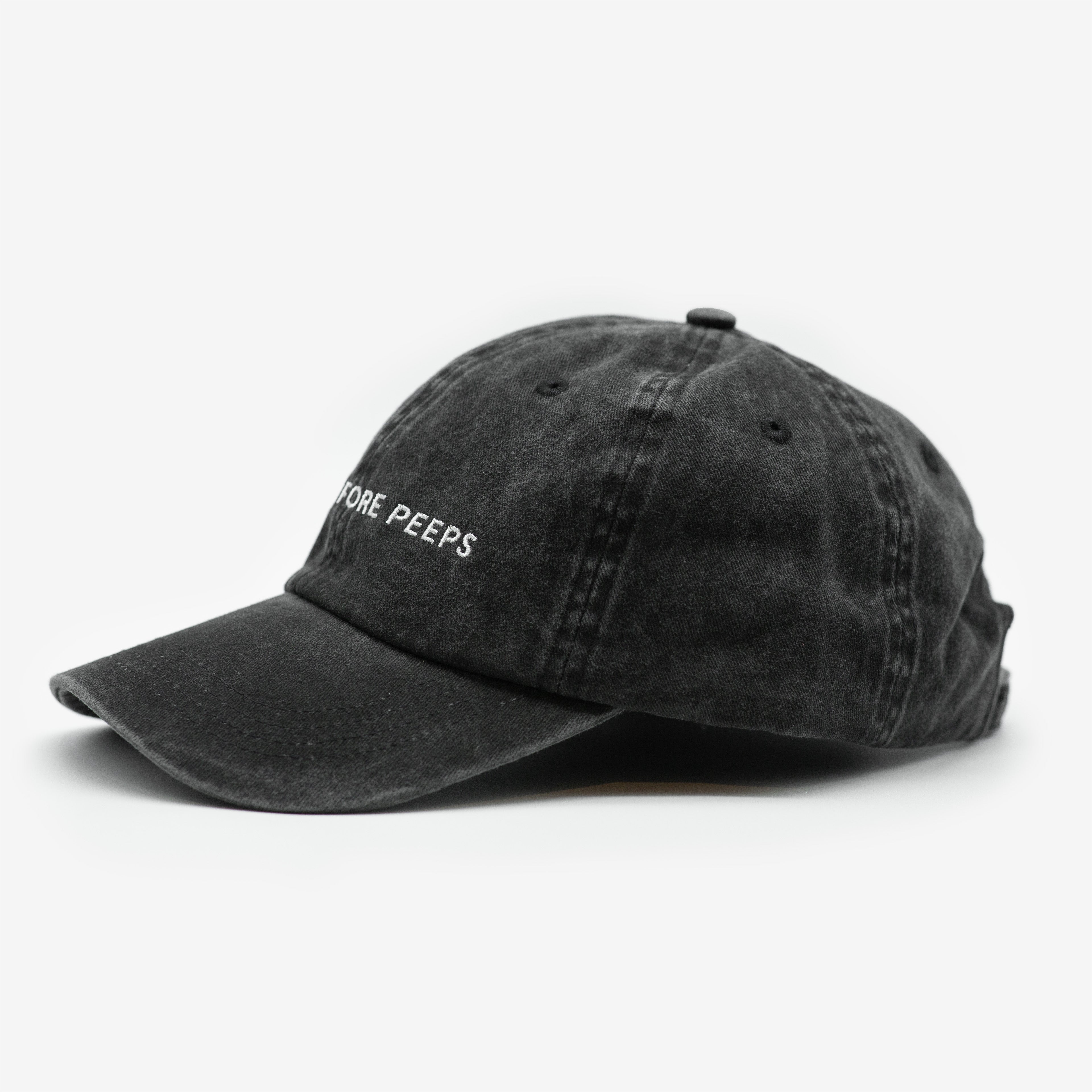 Schwarze Denim Cap - Pups Before Peeps
