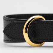 Schwarzes Hundehalsband Dünn