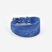 Blauer Denim Hundehalsband Breit
