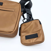 Reflektierende Bronze Hundespaziergang Tasche - Crossbody