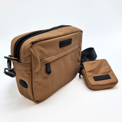 Reflektierende Bronze Hundespaziergang Tasche - Crossbody