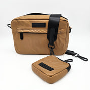 Reflektierende Bronze Hundespaziergang Tasche - Crossbody