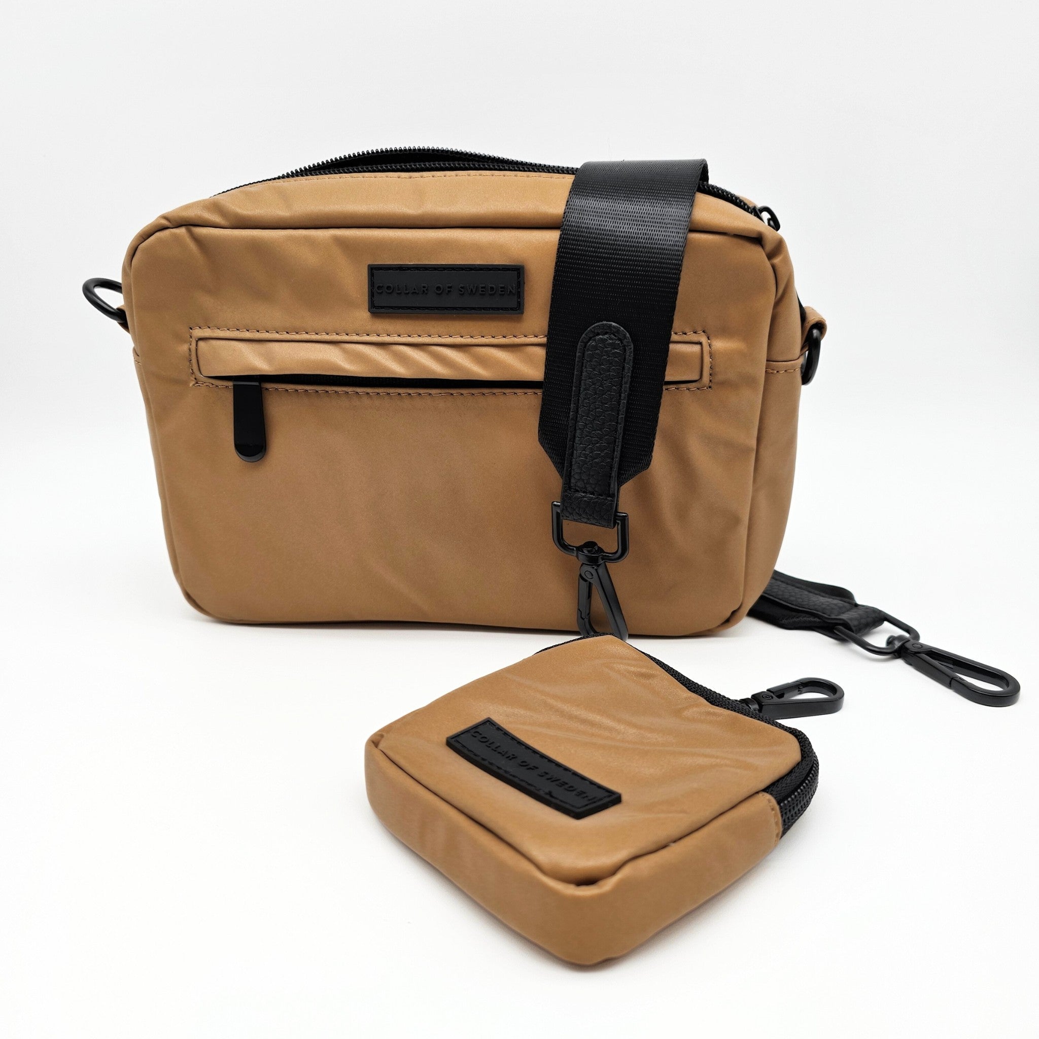 Reflektierende Bronze Hundespaziergang Tasche - Crossbody