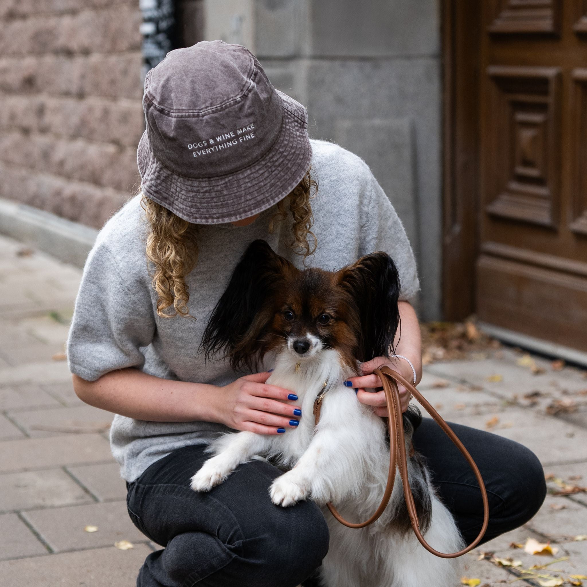 brown-bucket-hat-dogs-wine-papillon.jpg
