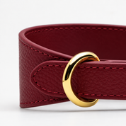 Burgunderrotes Hundehalsband Breit