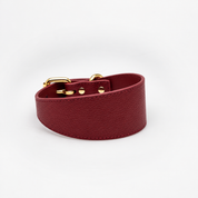 Burgunderrotes Hundehalsband Breit