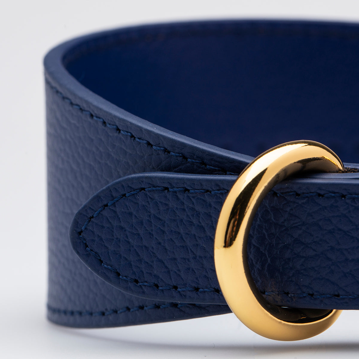 Dunkelblaues Hundehalsband Breit