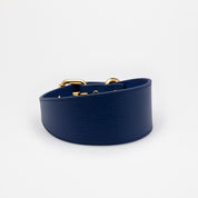 Dunkelblaues Hundehalsband Breit