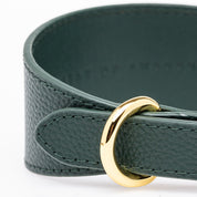 Dunkelgrünes Hundehalsband Breit