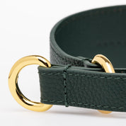 Dunkelgrünes Hundemartingal breit