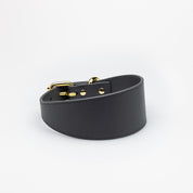 Dunkelgrauer Hundehalsband Breit