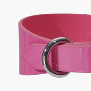 Glanzrosa Hundehalsband Breit