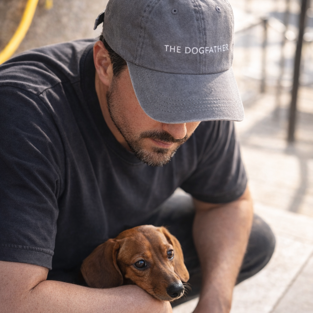 Graue Denim-Cap - The Dogfather 
