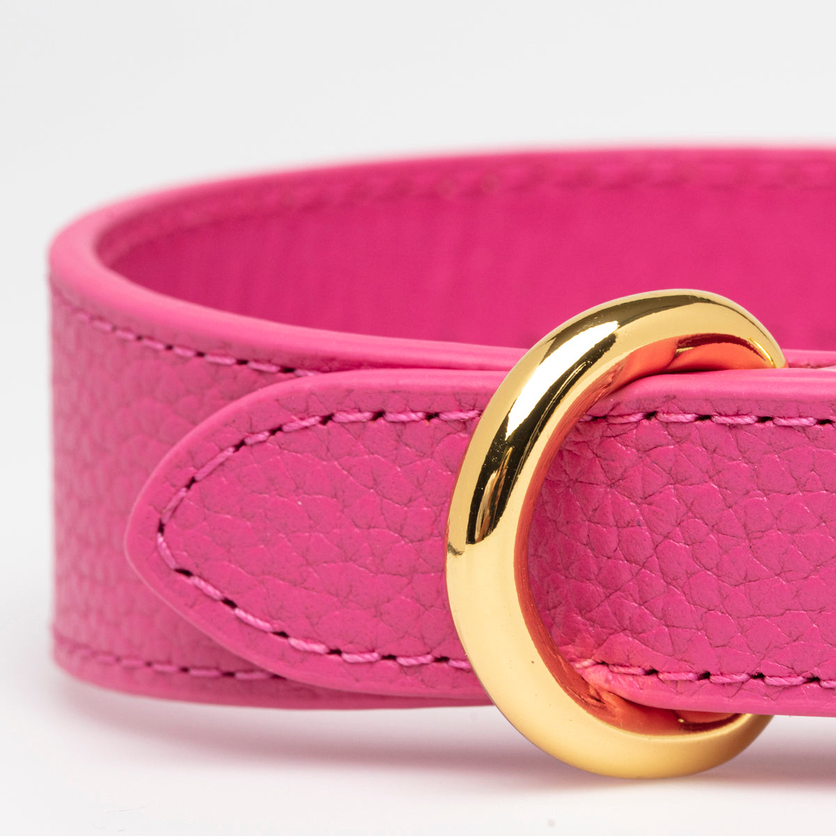 Heißrosa Hundehalsband Dünn