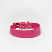 Heißrosa Hundehalsband Dünn