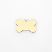 Graviertes Hundemarke - Premium Gold Knochen
