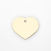 Graviertes Hundemarke - Premium Gold Herz