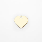 Graviertes Hundemarke - Premium Gold Herz