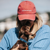 Rote Denim Cap - Dogs Before Dudes