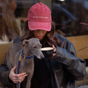 Rote Denim Cap  - My Dog Is My Shrink