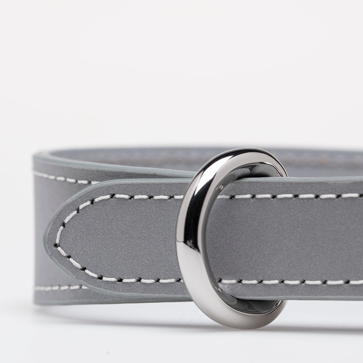Reflektierendes Silber Hundehalsband Dünn