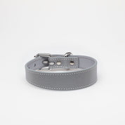 Reflektierendes Silber Hundehalsband Dünn