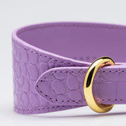 Violet Croco Hundehalsband Breit