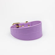 Violet Croco Hundehalsband Breit