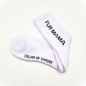 Weiße Schlauch-Socken - Fur Mama