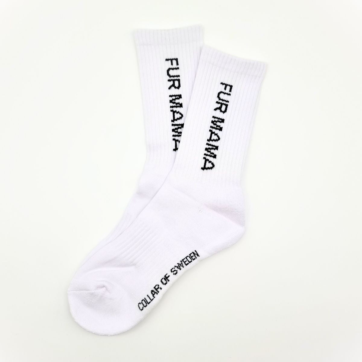 Weiße Schlauch-Socken - Fur Mama