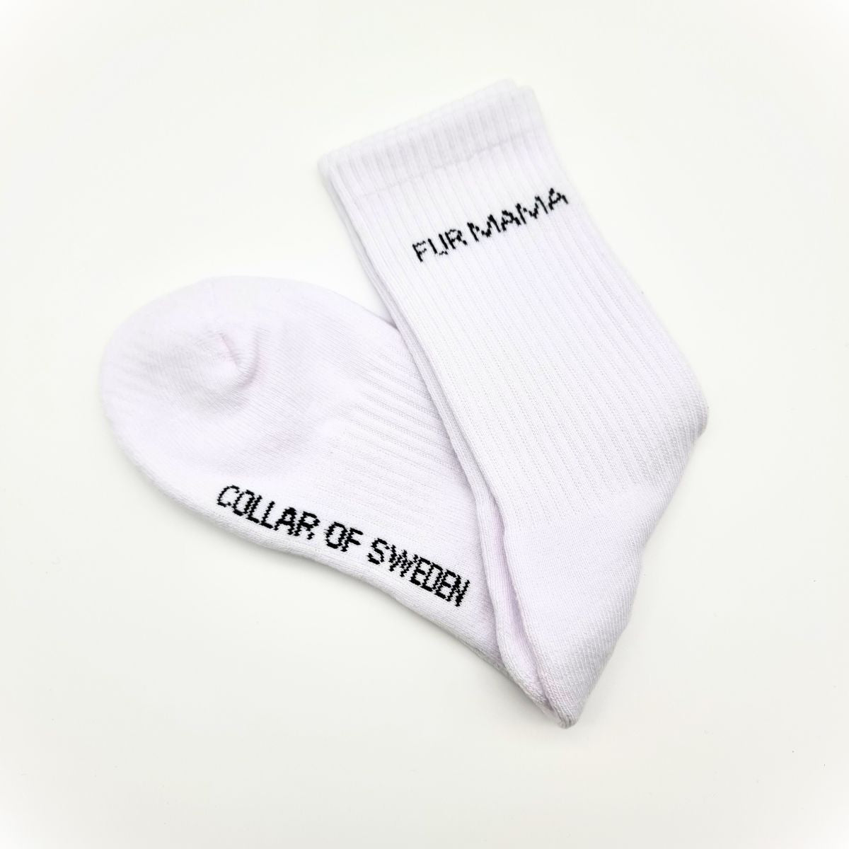 Weiße Schlauch-Socken - Fur Mama