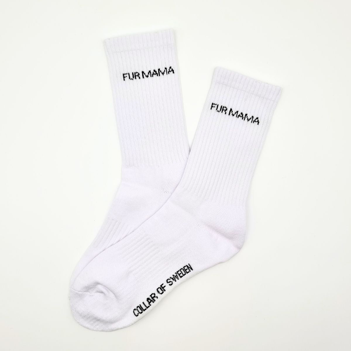 Weiße Schlauch-Socken - Fur Mama