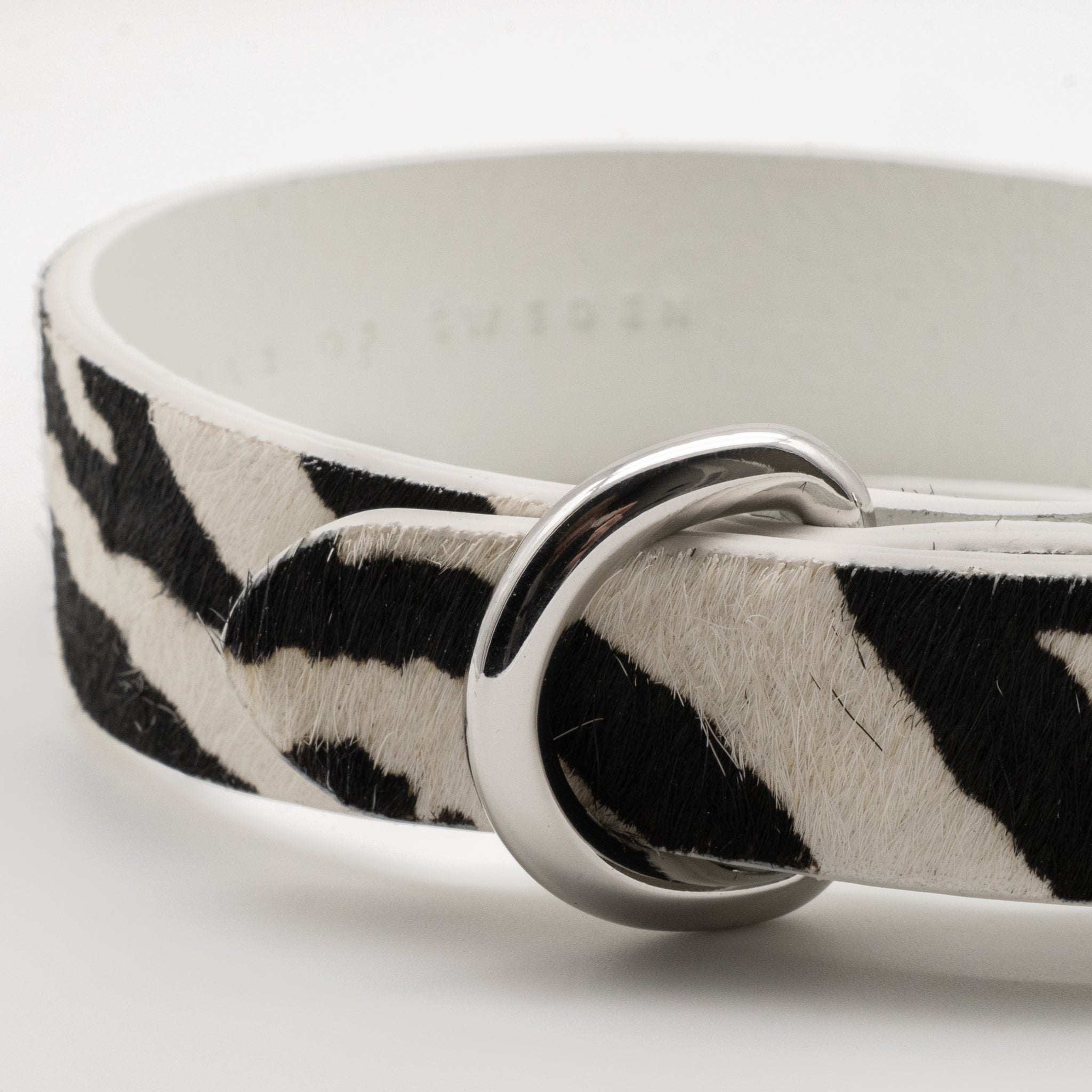 Zebra Hundehalsband dünn